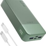 JUOVI 45W 20000mAh Powerbank, PD 3.0 QC 4.0 Fast Charging External Battery, USB-C External Charger Portable External Battery with Digital Display Compatible with iPhone 16 15 14 13 12 tablet Macbook